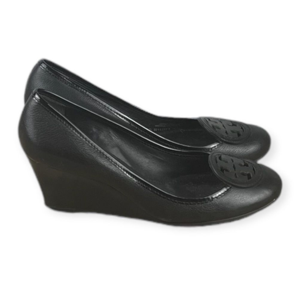 Tory Burch Classic Black Wedge Heels